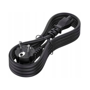 Przewód zasilający koniczynka,  3m, 3x0,75mm2, 10A-16A