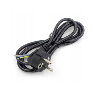 Przewód zasilający , bez wtyczki, 3m, 3x0,75mm2, 10A-16A