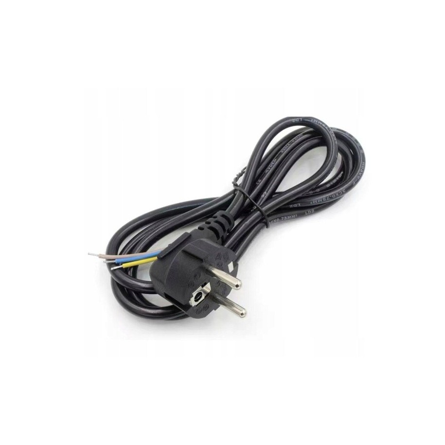 Przewód zasilający , bez wtyczki, 3m, 3x0,75mm2, 10A-16A